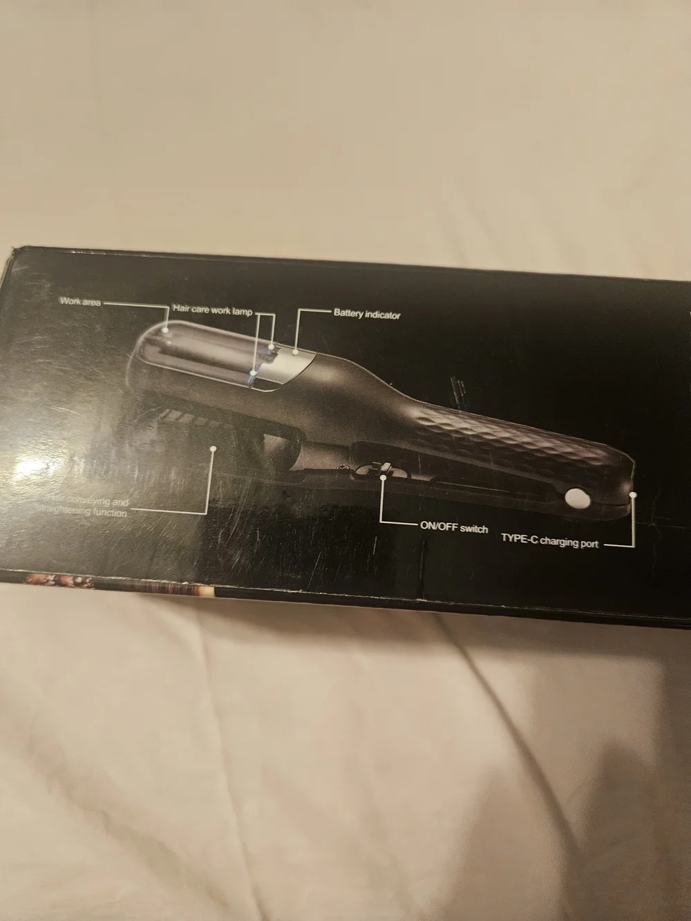 Black Cordless Split End Hair Trimmer